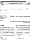 Cover page: Evidence for crustal seismic anisotropy at the InSight lander site