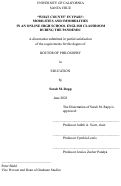 Cover page: "What counts" in YPAR?: Mobilities and Immobilities in an Online High School English Classroom during the Pandemic