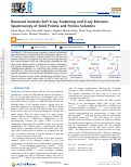 Cover page: Resonant Inelastic Soft X‑ray Scattering and X‑ray Emission Spectroscopy of Solid Proline and Proline Solutions