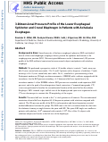 Cover page: Three-Dimensional Pressure Profile of the Lower Esophageal Sphincter and Crural Diaphragm in Patients with Achalasia Esophagus