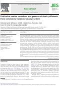 Cover page: Particulate matter emissions and gaseous air toxic pollutants from commercial meat cooking operations