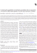 Cover page: Increasing the availability and utilization of reliable data on population micronutrient (MN) status globally: the MN Data Generation Initiative