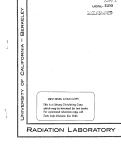 Cover page: ALPHA-PARTICLE SPECTROGRAPH