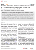 Cover page: Induction of protection in mice against a respiratory challenge by a vaccine formulated with exosomes isolated from Chlamydia muridarum infected cells.