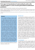 Cover page: First report of mesalamine (5-aminosalicylic acid) as the causative agent in a case of acute generalized exanthamous pustulosis