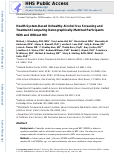 Cover page: Health System-Based Unhealthy Alcohol Use Screening and Treatment Comparing Demographically Matched Participants With and Without HIV.