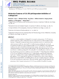 Cover page: Molecular Features of CA-074 pH-Dependent Inhibition of Cathepsin B