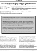 Cover page: Acute Intracranial Subdural Hematoma Masquerading as a Postpartum Headache: A Case Report