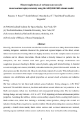 Cover page: Climate implications of carbonaceous aerosols:  An aerosol microphysical study using the GISS/MATRIX climate model