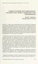 Cover page: Human Factors, Psychological Factors, and Affirmation of Continuity