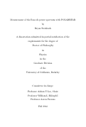 Cover page: Measurement of the B-mode power spectrum with POLARBEAR