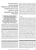 Cover page: Community-associated Methicillin-resistant Staphylococcus aureus and Healthcare Risk Factors - Volume 12, Number 12—December 2006 - Emerging Infectious Diseases journal - CDC