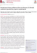 Cover page: Evolutionary history influences the microbiomes of a female symbiotic reproductive organ in cephalopods.
