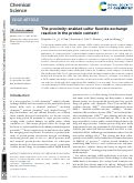 Cover page: The proximity-enabled sulfur fluoride exchange reaction in the protein context.