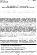 Cover page: The Habitability of Proxima Centauri b: II: Environmental States and Observational Discriminants