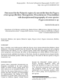 Cover page: First record for the Palearctic region of a rare rotifer from the Ptygura elsteri group (Rotifera: Monogononta:  Flosculariaceae: Flosculariidae) with description and biogeography of a new species: Ptygura innominata n. sp.