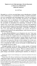 Cover page: Pré-Histoires, Textes Troublés au Seuil de la Modernité (review article)