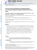 Cover page: Cancer recurrence monitoring using hyperpolarized [1-13C]pyruvate metabolic imaging in murine breast cancer model