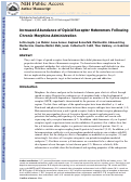 Cover page: Increased Abundance of Opioid Receptor Heteromers After Chronic Morphine Administration