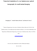Cover page: Numerical simulation of x-ray luminescence optical tomography for small-animal imaging