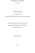 Cover page: Filtering by Aliasing and its application to Reconfigurable Filtering and Compressive Signal Acquisition