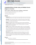 Cover page: Longitudinal Effects of Sex, Aging, and Multiple Sclerosis Diagnosis on Function.