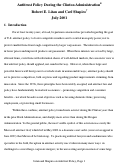 Cover page: Antitrust Policy During the Clinton Administration