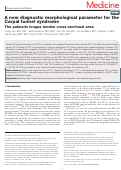 Cover page: A new diagnostic morphological parameter for the Carpal tunnel syndrome: The palmaris longus tendon cross-sectional area.