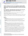 Cover page: Markers of Kidney Function and Longitudinal Cognitive Ability Among Older Community-Dwelling Adults: The Rancho Bernardo Study