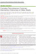 Cover page: Complex Percutaneous Coronary Intervention Outcomes in Older Adults.