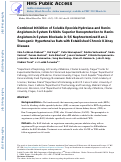 Cover page: Combined Inhibition of Soluble Epoxide Hydrolase and Renin-Angiotensin System Exhibits Superior Renoprotection to Renin-Angiotensin System Blockade in 5/6 Nephrectomized Ren-2 Transgenic Hypertensive Rats with Established Chronic Kidney Disease