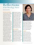 Cover page of Reflections of an Oncology Nurse