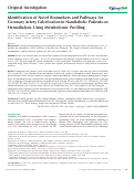 Cover page: Identification of Novel Biomarkers and Pathways for Coronary Artery Calcification in Nondiabetic Patients on Hemodialysis Using Metabolomic Profiling.