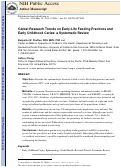 Cover page: Global Research Trends on Early‐Life Feeding Practices and Early Childhood Caries: A Systematic Review