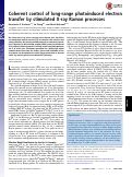 Cover page: Coherent control of long-range photoinduced electron transfer by stimulated X-ray Raman processes