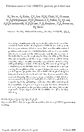 Cover page: Performance of the GRETA Prototype Detectors