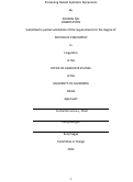 Cover page: Processing Nested Epistemic Expressions