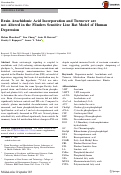 Cover page: Brain Arachidonic Acid Incorporation and Turnover are not Altered in the Flinders Sensitive Line Rat Model of Human Depression