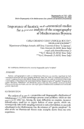 Cover page: Importance of faunistic and taxonomical studies for a correct analysis of the zoogeography of Mediterranean Bryozoa