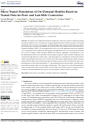 Cover page: Micro Transit Simulation of On-Demand Shuttles Based on Transit Data for First- and Last-Mile Connection