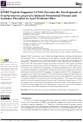 Cover page: hTERT Peptide Fragment GV1001 Prevents the Development of Porphyromonas gingivalis-Induced Periodontal Disease and Systemic Disorders in ApoE-Deficient Mice.