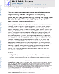 Cover page: Point-of-care C-reactive protein-based tuberculosis screening for people living with HIV: a diagnostic accuracy study