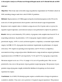 Cover page: A descriptive analysis of predoctoral surgical requirements in US dental schools in 2020