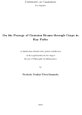 Cover page: On the Passage of Gaussian Beams through Cusps in Ray Paths