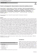 Cover page: Genetic and epigenetic characterization of posterior pituitary tumors