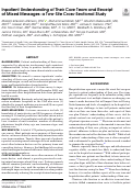 Cover page: Inpatient Understanding of Their Care Team and Receipt of Mixed Messages: a Two-Site Cross-Sectional Study