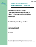 Cover page: Estimating Total Energy Consumption and Emissions of China's Commercial and Office Buildings