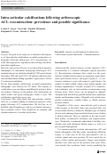 Cover page: Intra-articular calcifications following arthroscopic ACL reconstruction: prevalence and possible significance