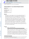 Cover page: Valuing Happiness Is Associated With Bipolar Disorder