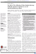 Cover page: Sex ratio of the offspring of New Zealand phenoxy herbicide producers exposed to 2,3,7,8-tetrachlorodibenzo-p-dioxin